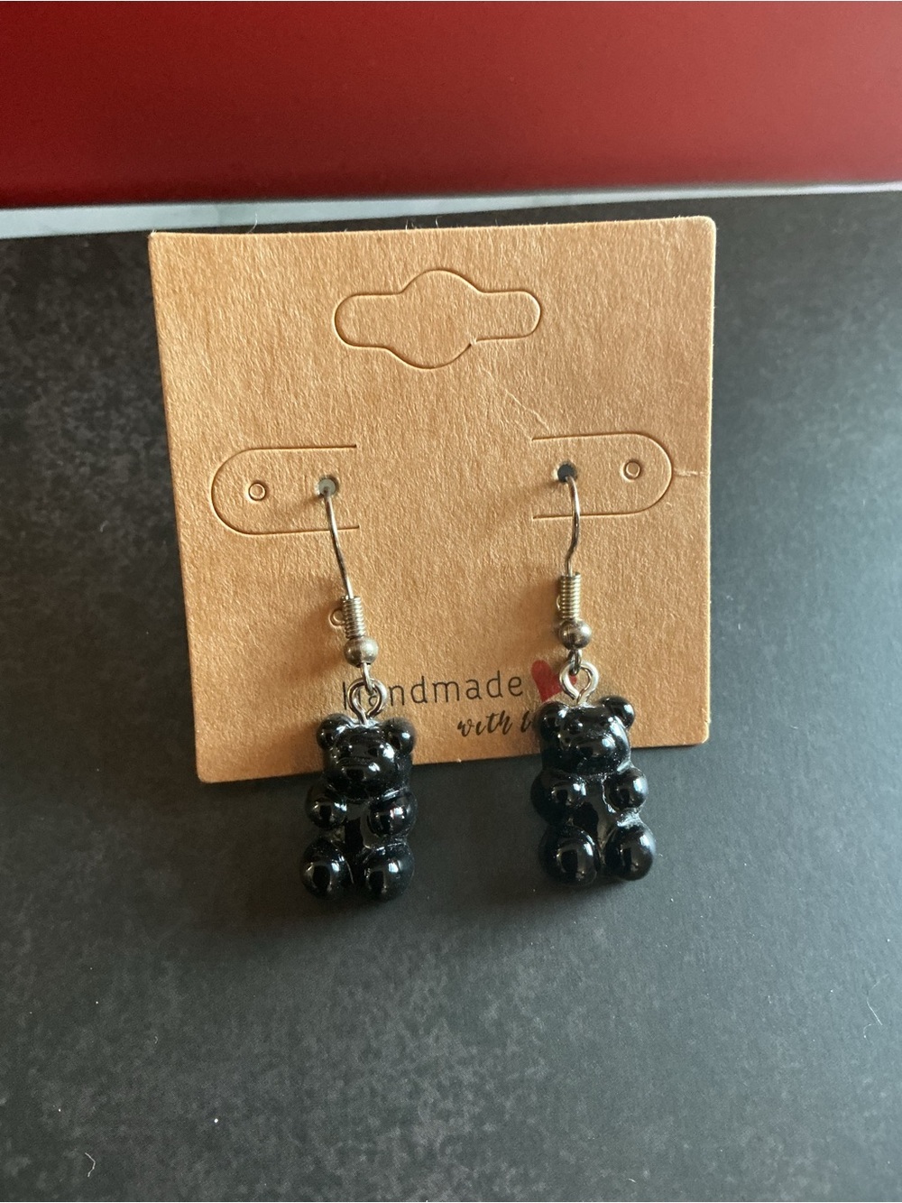 Black Gummy Bear Earrings